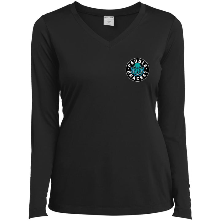 Paddle Bracket Ladies’ Long Sleeve Performance V-Neck Tee