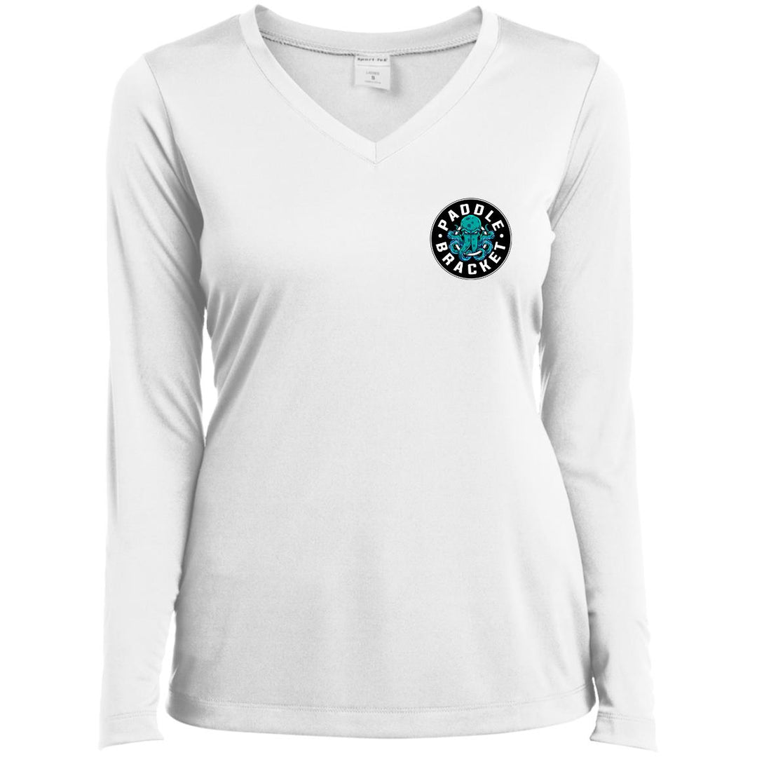Paddle Bracket Ladies’ Long Sleeve Performance V-Neck Tee