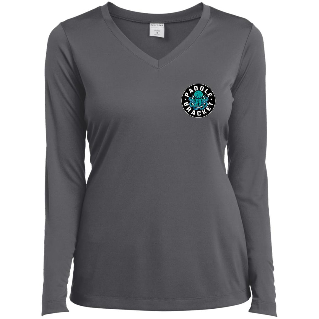 Paddle Bracket Ladies’ Long Sleeve Performance V-Neck Tee