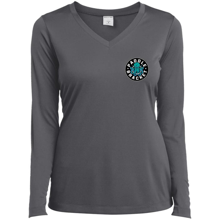 Paddle Bracket Ladies’ Long Sleeve Performance V-Neck Tee