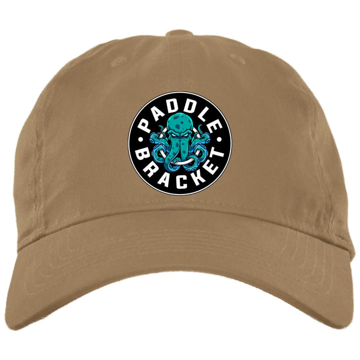 Paddle Bracket Embroidered Brushed Twill Unstructured Dad Cap